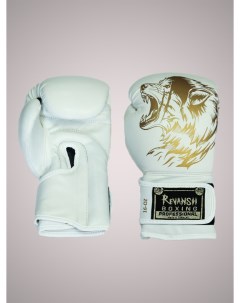 Боксерские Перчатки WOLF WHITE 12 унций из искусственной кожи Revansh