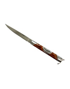 Складной нож Лис 2 сталь 65Х13 рукоять дерево металл Витязь