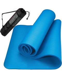 Коврик для йоги и фитнеса в чехле синий 183х61х1 5см Nbk