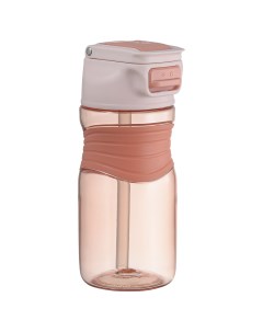Бутылка для воды Slow Sip 450 мл розовая Smart solutions