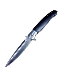 Складной нож Финка 1 2 сталь D2 черная рукоять G10 Reptilian