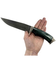 Нож Легионер дамасская сталь рукоять стабилизированная карельская береза литье Semin