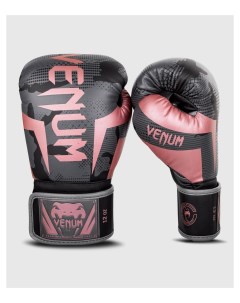 Перчатки боксерские Elite Black Pink Gold 10 унций Venum