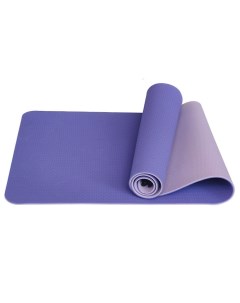 Коврик для йоги ТПЕ 183х61х0 6 см фиолетовый сиреневый Sportex