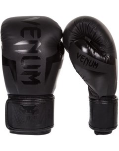 Боксерские перчатки Elite черные 16 унций Venum