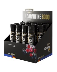 Л карнитин L Carnitine 3000 14x25 мл черника малина Maxler