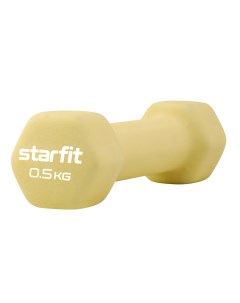 Гантель неопреновая Db 201 0 5 кг желтый пастельный Starfit