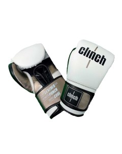 C141 Перчатки боксерские Punch 2 0 бело черно бронзовые 10 oz Clinch