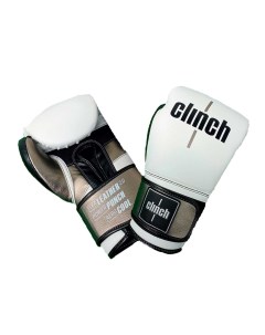 C141 Перчатки боксерские Punch 2 0 бело черно бронзовые 12 oz Clinch