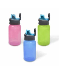 Бутылка для воды и других напитков крышка автомат 500мл цвет в ассортименте Wowbottles