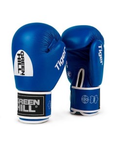 BGT 2010a EU 1 Боксерские перчатки TIGER одобренные AIBA синие 12 oz Green hill