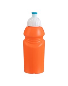 Бутылка для воды велосипедная 400 мл с соской 18 х 6 2 х 6 2 см оранжевая Nobrand
