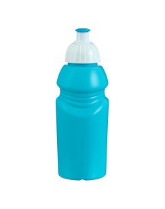 Бутылка для воды велосипедная 400 мл с соской 18 х 6 2 х 6 2 см голубая Nobrand