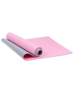 Коврик для фитнеса и йоги Onlytop 183 х 61 х 0 6 см цвет серо розовый Onlitop