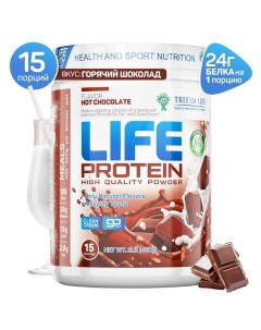 Сывороточный протеин Лайф Life Protein 1LB Вкусный белковый коктейль Шоколад спорт и з Tree of life
