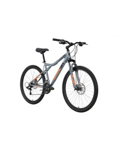 Велосипед Slash 27 1 D 2021 18 серебристый оранжевый черный Stark