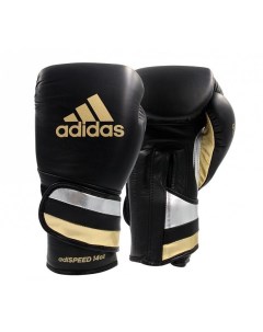 AdiSBG501PRO Перчатки боксерские AdiSpeed черно золото серебристые 12 oz Adidas