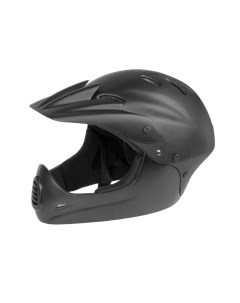 Шлем велосипедный Freeride DH BMX FullFace ABS hard shell 17 58 61 L черный мат M-wave