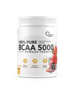 BCAA 5000 Powder 550 г strawberry Optimum system