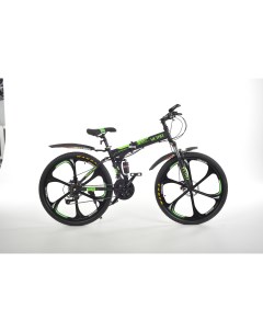Велосипед складной TITAN год 2024 на рост145 185 черно зеленый Vetro