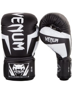 Боксерские перчатки Elite Black White 14 oz Venum