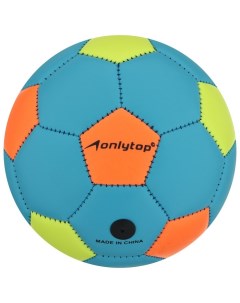 ONLYTOP Мяч футбольный ПВХ машинная сшивка 32 панели размер 2 130 г цвета микс Onlitop