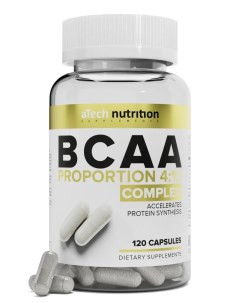 Pure Pharm Grade Caps BCAA 120 капсул без вкуса Atech nutrition