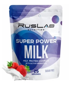Протеин Super Power Milk Клубника со сливками 800 г Ruslabnutrition