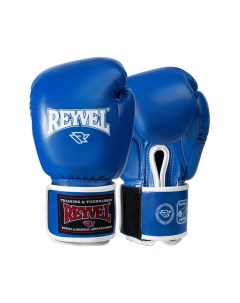 Перчатки боксёрские винил 80 синий 14 oz Reyvel