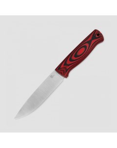 Нож с фиксированным клинком Otus длина клинка 12 см сталь N690 красный Owl knife