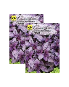 Комплект семян базилик фиолетовый Рози Раннеспелые 23 01026 2 упаковки Семко