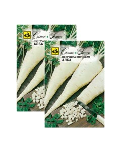 Комплект семян петрушка корневая Алба Позднеспелые 23 01022 2 упаковки Семко