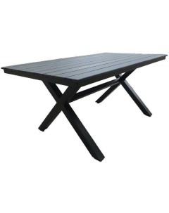 Стол для дачи обеденный Aroma 25482 черный 150х150х75 см Joygarden
