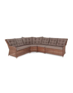 Модульный диван из ротанга Бергамо Коричневый 4sis