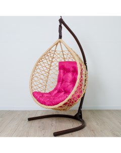 Подвесное кресло Модерн Светлый дуб розовая Stuler