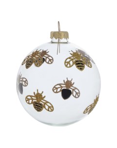 Елочный шар Пчелы прозрачный 8 см Yancheng shiny
