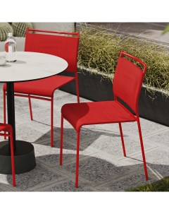 Уличный стул Easy суперлегкий садовый стул на металлокаркасе красный Artcraft