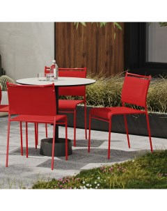 Комплект стульев Easy 4 шт суперлегкий уличный садовый стул красный Artcraft