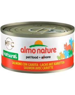 Влажный корм для кошек CAT LEGEND HFC с лососем и морковью в желе 24шт по 70г Almo nature