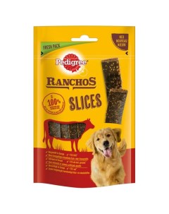 Лакомство для собак RANCHOS Мясные ломтики с говядиной 60г Pedigree