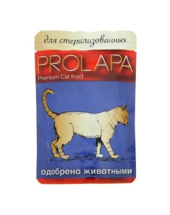 Влажный корм для кошек Premium птица в соусе 12 шт по 100 г Prolapa
