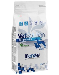 Сухой корм для собак VetSolution Dog Dermatosis при заболеваниях кожи 2 кг Monge