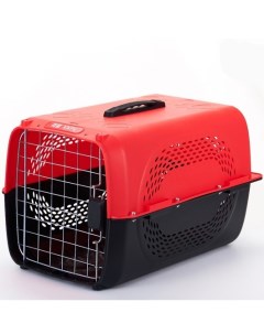 Авиа переноска для домашних животных 48 5х32х30 см красный Чистый котик