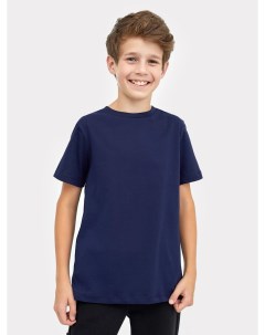 Однотонная футболка темно синего цвета для мальчиков Mark formelle