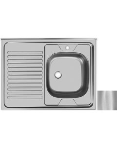 Кухонная мойка матовая сталь Стандарт STD800 600 4C 0R Ukinox