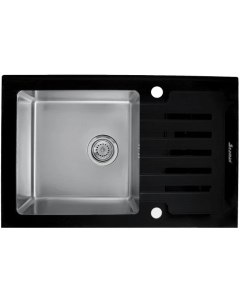 Кухонная мойка Eco Glass SMG 780B B Seaman