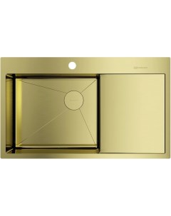 Кухонная мойка Akisame 86 LG L Side светлое золото 4997045 Omoikiri