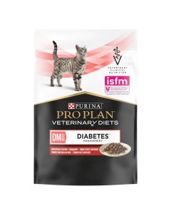 Корм для кошек Pro Plan Veterinary Diets Feline DM Diabetes Management Beef pouch 85 г Purina pro plan veterinary diets