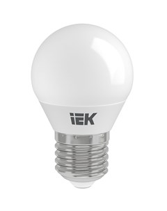 Лампа светодиодная E27 7 Вт 60 Вт 230 В шар 3000 К свет теплый белый G45 LED Iek