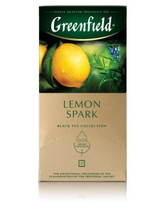 Чай черный Lemon Spark 25х1 5 г Greenfield